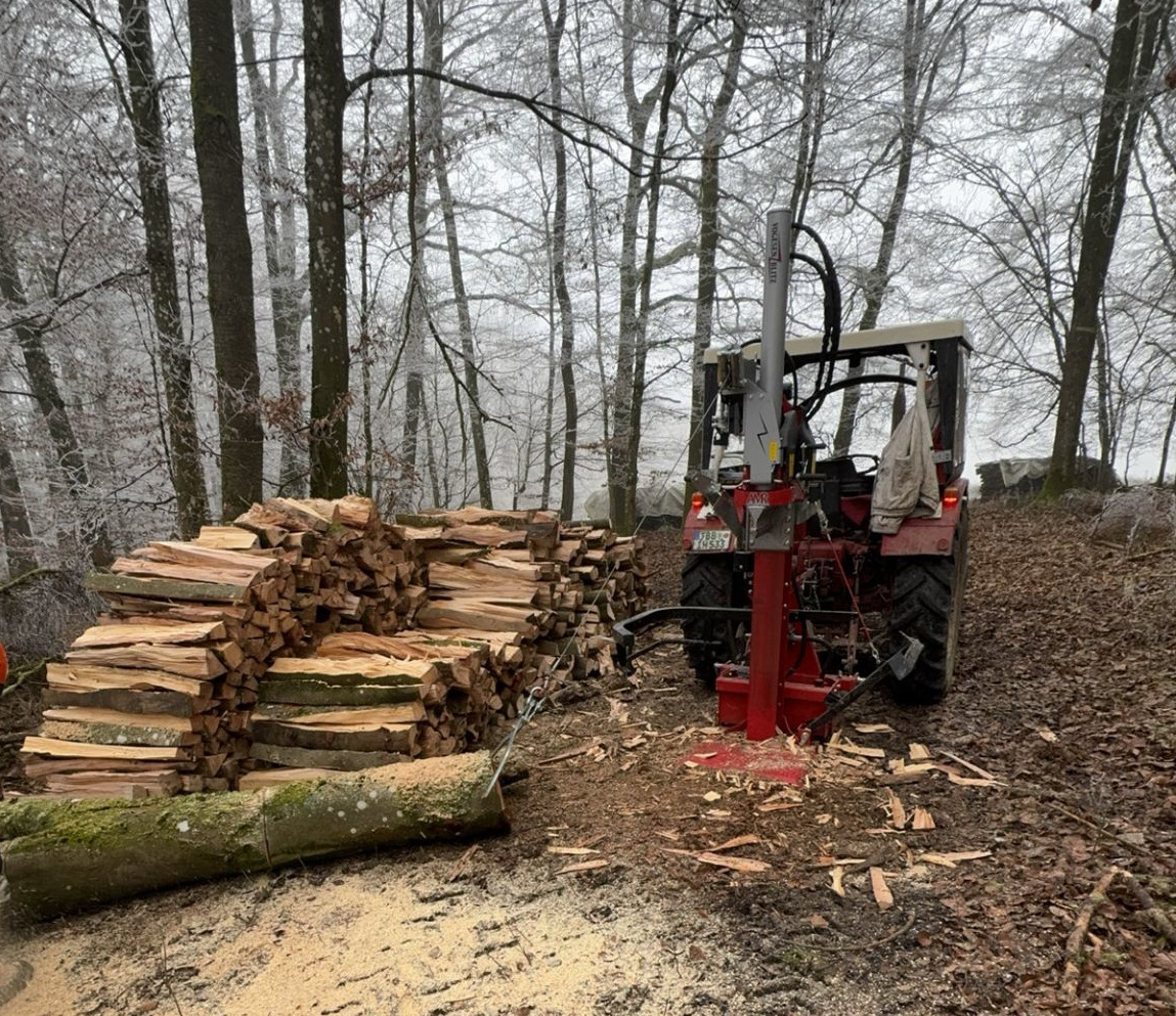 Brennholz spalten